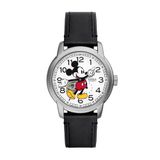 Fossil Mickey Mouse Watch for Unisex, Automatic movement with Stainless steel or Leather Strap