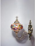 Halay Turkse Wandlamp - Marokkaanse stijl - Mozaïek glas 12 cm - Warme kleuren