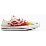 Converse Chuck Taylor All Star Flames Lage Sneakers Dames Wit 39.5 EU