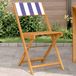 Maison Exclusive - Chaise pliante (lot de 2) en bois massif d'acacia bleu et blanc et tissu