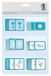 Ursus 56500047 - Glory papieren accessoires - 36 delen in 6 verschillende motieven - eenzijdige print - ideaal voor het versieren van kaarten, scrapbooking en geschenken
