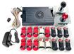 Arcade-bouwset 9800, 1:1 schaal, 2 joysticks, 16 knoppen, doe-het-zelf kit
