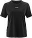 Gonso Femme Pull Noir Coton Col Rond Manches Courtes Logo Taille 34