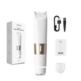 Enchen A3 Épilateur électrique 2 en 1, rasoir portable pour le corps et le visage avec 8000 tr/min, charge rapide de type C pour hommes et femmes (blanc)