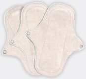 Eco Femme Wasbare Inlegkruisjes 3-Pack - 100% Biologisch Katoen - Wit