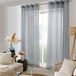 Enjoy Home Maya-gordijn, 8 ogen, zilverkleurig, diameter 4 cm, linnen-effect, 100% polyester, kleur: marineblauw, 140 x 240 cm