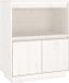 vidaXL Dressoir - 60x34x75 cm - Massief Grenenhout - Wit