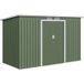Abri de jardin en acier galvanisé de 3,2 m² vert clair