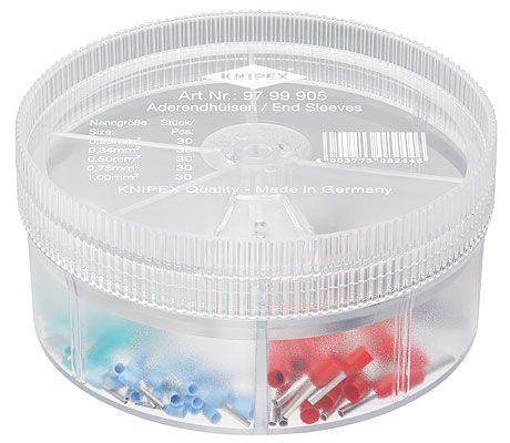 KNIPEX 97 99 905 Assortimentsboxen Met Afgestripte Adereindhulzen