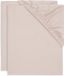 Jollein Hoeslaken Jersey 40/50x80/90cm Wild Rose - 2 Stuks