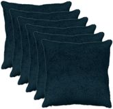 vidaXL Kussensloop 6 st HEERLEN Marineblauw 80 x 80 cm