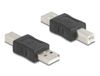 DeLOCK 67198 USB Type-A naar USB Type-B Adapter Noir