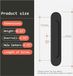 Shenzhen Haorui Industrial Technology Co., Ltd. Poignées de porte ovales adhésives - set de 4 - Noir mat - Aluminium