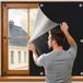 Merkloos PromoHome Rolluik met Magnetische Sluiting 150 x 145 cm Zwart