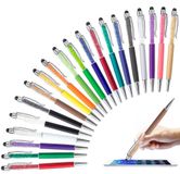 OEM 2-in-1 stylus-pen, 20 stuks, kristal-diamant design, blauw