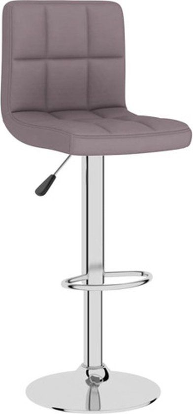 vidaXL Barkruk stof taupe