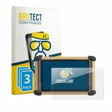 BROTECT Screenprotector 3 Stuks voor DT Research DT381RP Beschermglas Transparant