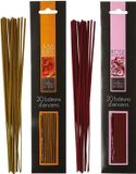 Atmosphera Wierook stokjes - set van 2 geuren - Amber en Rozen - 25 cm - Ontspanning