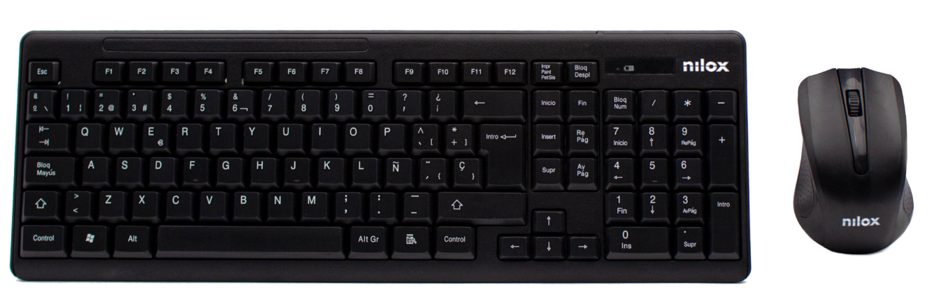Nilox NXKMWE0001 QWERTY Zwart Toetsenbord