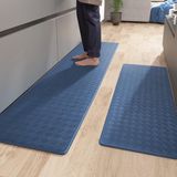 Yiwu Yibo Trading Co., Ltd. Tapis de cuisine Bleu Polyester Rectangulaire