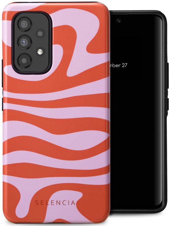 Selencia Hoesje - Geschikt voor Samsung Galaxy A53 - Backcover - Dream Swirl Pink