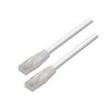 AISENS A135 – 0250 – doucheslang RJ45 patchkabel (1 m, 10/100/1000 Mbit/s, switch/router/modem/patchpaneel/patchveld/access point/Champs-aansluiting) wit