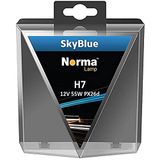 Norma 216607-302 H7 halogeen koplamp Twin Box Sky Blue 12 V 55 W PX26d