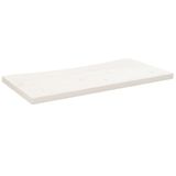 Syfax Bureaublad 80x40x2,5 cm massief grenenhout wit