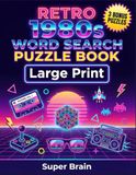 Retro 1980s Word Search Puzzle Book