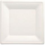 50 PAPSTAR GmbH 50 Borden van suikerriet pure hoekig 26 cm x 26 cm wit