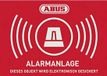 ABUS AU1423 Waarschuwingssticker Alarmsysteem Taal Duits (b x h) 74 mm x 52.5 mm