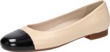 Sioux Villanelle-702 Ballerina Dames Beige Leer Rubber Ronde Neus G