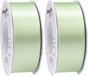Luxe Hobby/Decoratie Pastel Groen Satijn Sierlint 4 cm/40 mm x 25 meter