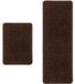 Tapis de salle de bain - 2 pièces - Marron