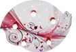 Elobra plafondlamp, hout, E14, 40 W, berry rood, 75 x 50 x 8 cm