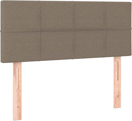 VidaXL Hoofdeind & Voeteind Taupe 90x5x78/88 cm Stof