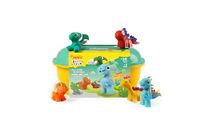 Jovi Play&Fun JURASSIC Dinosaurus boetseerklei, 24 tabletten à 15 g, 3 snijsjablonen en 3 modelleergereedschappen, cadeaus en knutselen voor kinderen vanaf 3 jaar