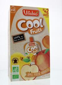 vitabio Coolfruit appel-perzik-abrikoos 90 gram bio 12x90g