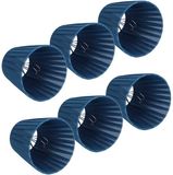Dailygoody - Abat-jour - Bleu - 6 Pièces