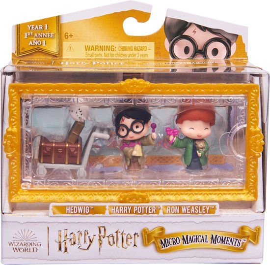 Merkloos Wizarding World Micro Magical Moments Harry, Ron & Hedwig