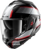 SHARK Oxo Sikter Zwart Chrome Zilver KUS Systeemhelm