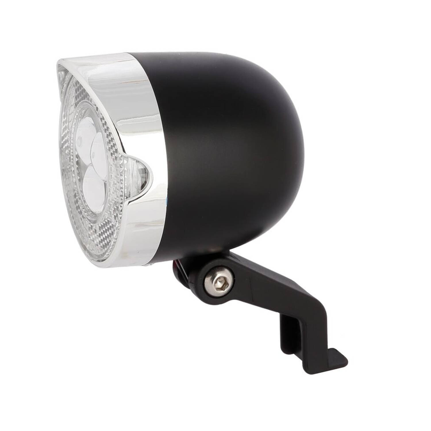 Ikzi light koplamp retro triple eye led batterij 65 mm zwart