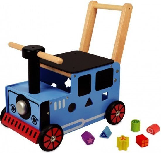 I'm Toy Loop/duwwagen Trein - Blauw