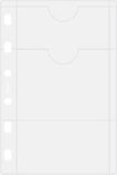 Filofax - vulling pocket - houder voor 4 kredietkaarten - transparant