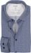OLYMP 24/7 Level 5 body fit overhemd - tricot - marine blauw dessin - Strijkvriendelijk - Boordmaat: 45 (EU maat: XXL)