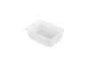 Papstar Wegwerpbakje 1 liter deksel 50 stuks 6x19x13 cm wit