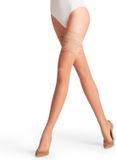 FALKE Seidenglatt 15 DEN Stay-Up Kousen Dames Transparant Beige Maat 8.5-9