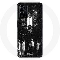 Maniacase Hoesje voor Oppo A55 4G BTS Handtekening leden Rm Jin Jimin V Suga Jungkook J-hope