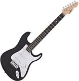 Gear4music LA Elektrische Gitaar, Zwart