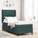 Maison Exclusive - Lit boxspring avec tête de lit vert foncé 100 x 200 cm, velours